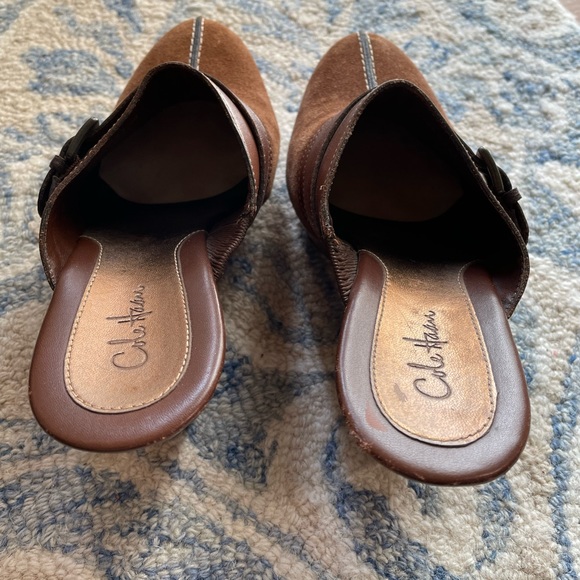 Brown Suede Cole Haan Clogs size 8 - Picture 2 of 6